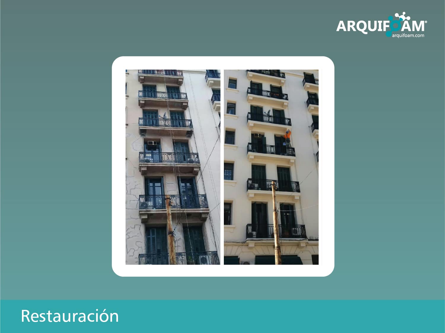 Restauración arquitectónica en espuma de poliestireno - Arquifoam Uruguay