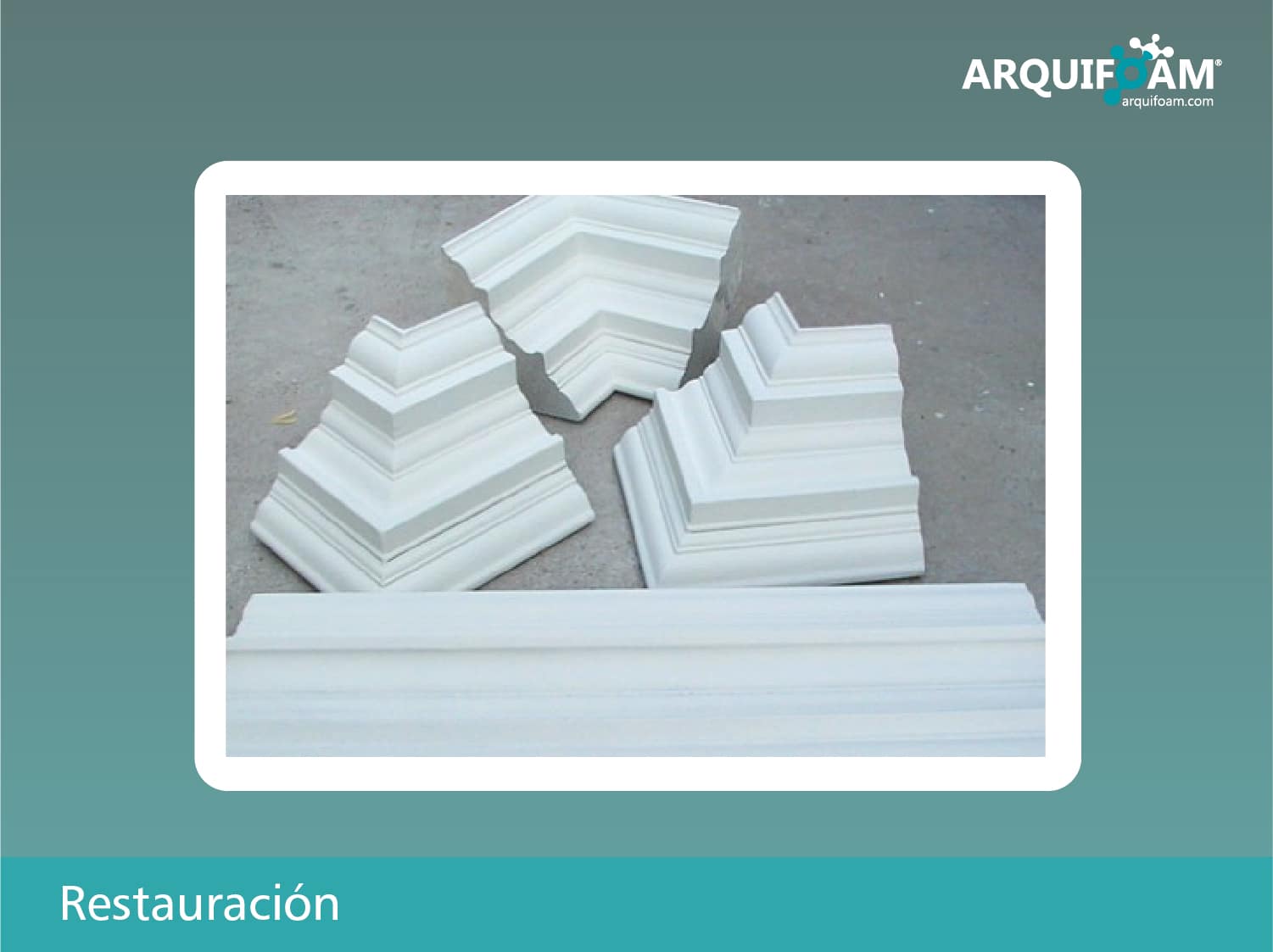 Restauración arquitectónica en espuma de poliestireno - Arquifoam Uruguay