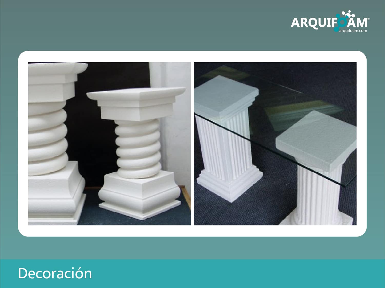 Decoración en espuma para interiores y comercios - Arquifoam