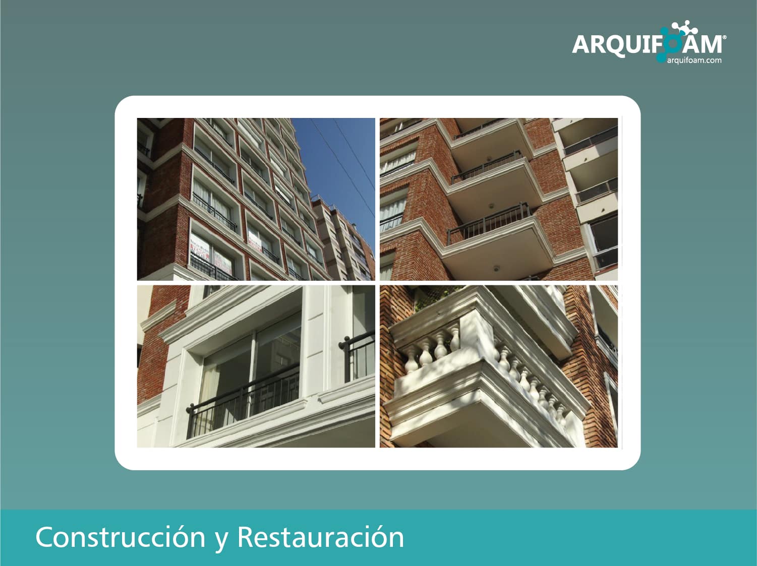 Restauración arquitectónica en espuma de poliestireno - Arquifoam Uruguay