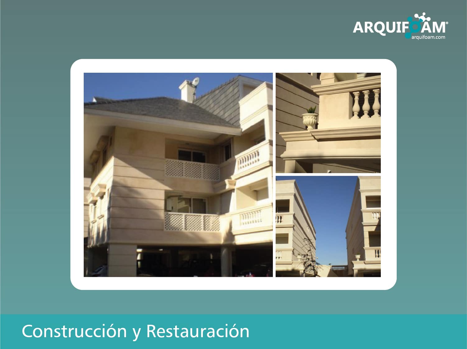 Restauración arquitectónica en espuma de poliestireno - Arquifoam Uruguay