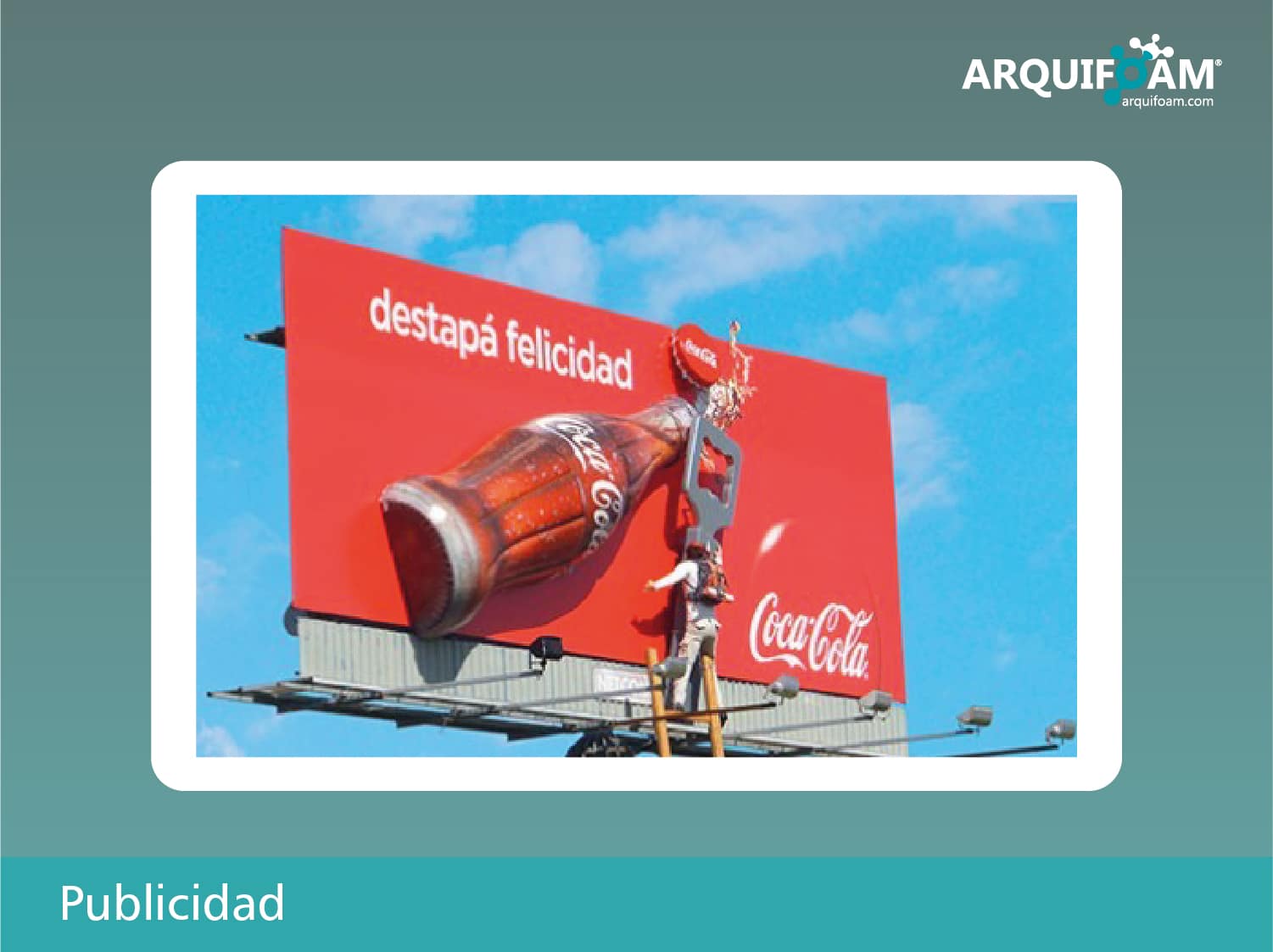 Publicidad y cartelería en espuma - Arquifoam Uruguay