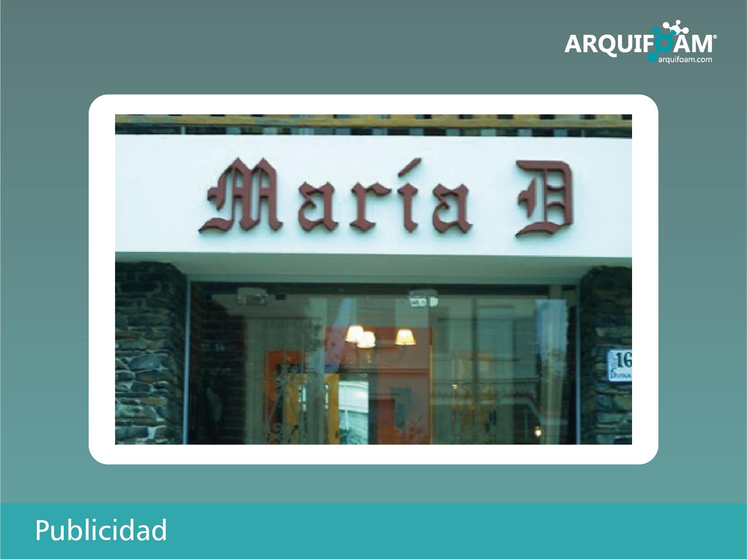 Publicidad y cartelería en espuma - Arquifoam Uruguay