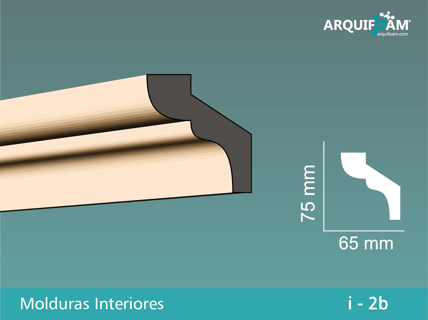 Moldura interior en poliestireno - Arquifoam Uruguay